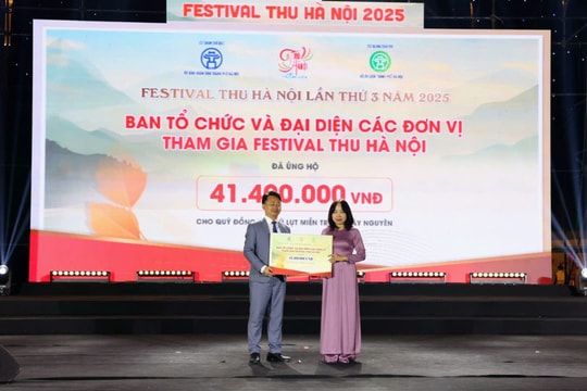 Festival Thu Hà Nội năm 2025: Quyên góp hơn 81 triệu đồng ủng hộ đồng bào miền Trung