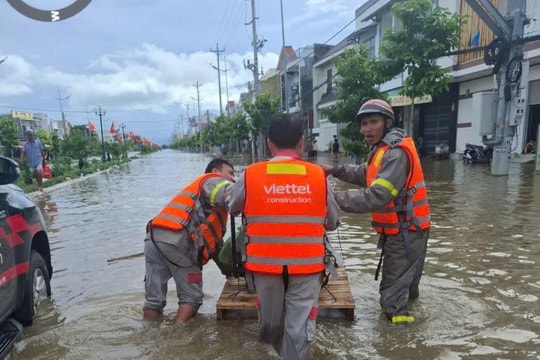 Viettel đồng hành với người dân vùng thiên tai