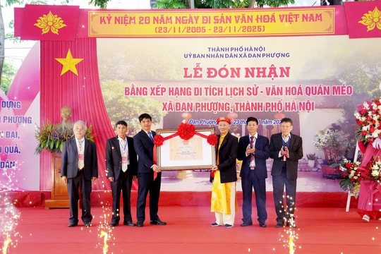 Quán Méo đón nhận di tích lịch sử, văn hóa cấp thành phố