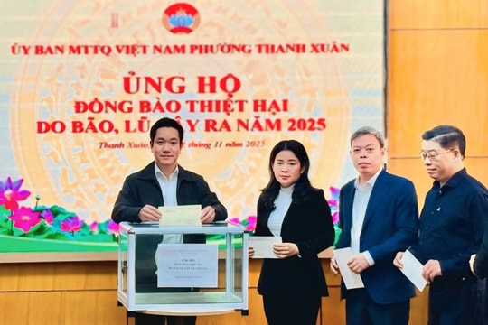 Phường Thanh Xuân, Khương Đình, Phương Liệt Sẻ chia yêu thương, hướng về đồng bào vùng lũ
