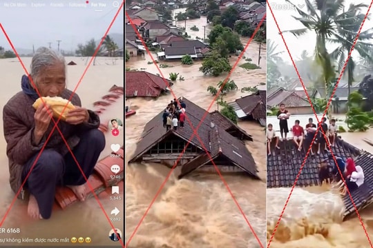 Bộ Công an cảnh báo tin giả liên quan đến mưa lũ ở miền Trung