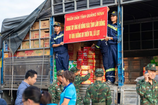 Quảng Ninh hỗ trợ nhân dân Lâm Đồng khắc phục thiên tai lũ lụt