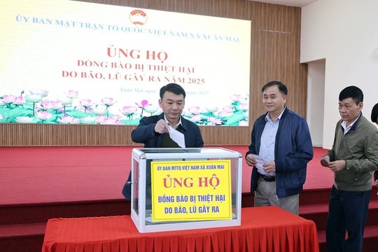 Xã Xuân Mai phát động ủng hộ đồng bào miền Trung, Tây Nguyên chịu thiệt hại do mưa lũ