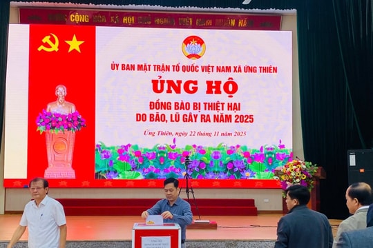 Xã Ứng Thiên đồng lòng hưởng ứng Lời kêu gọi của Chủ tịch Ủy ban Trung ương MTTQ Việt Nam