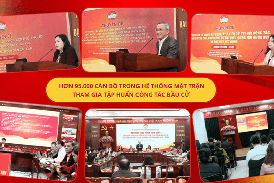 Hơn 95.000 cán bộ trong hệ thống mặt trận tham gia tập huấn công tác bầu cử