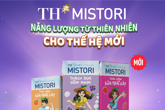 Tập đoàn TH ra mắt bộ đôi thức uống Sữa trái cây MISTORI mới
