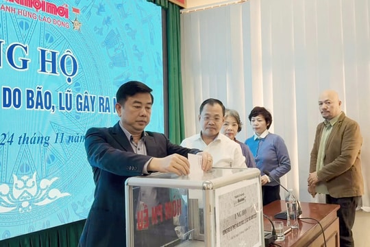 Báo Hànộimới phát động chương trình ủng hộ đồng bào miền Trung, Tây Nguyên bị ảnh hưởng mưa lũ