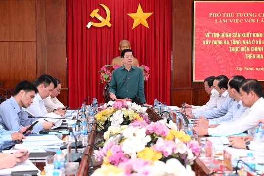 Phó Thủ tướng Chính phủ Mai Văn Chính làm việc với tỉnh Tây Ninh