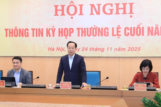 HĐND thành phố Hà Nội thông tin về kỳ họp thứ 28 - kỳ họp thường lệ cuối năm 2025