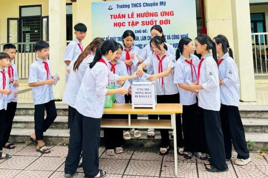 Bộ Giáo dục và Đào tạo sẽ cấp phát miễn phí toàn bộ sách giáo khoa cho học sinh vùng lũ