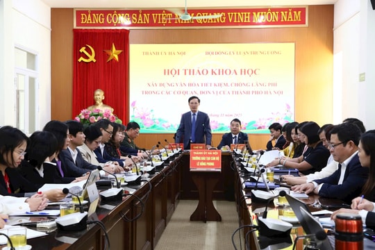 Xây dựng văn hóa tiết kiệm, chống lãng phí trong các cơ quan TP Hà Nội