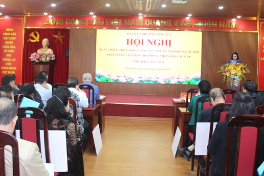 Phường Vĩnh Tuy triển khai công tác bầu cử đại biểu Quốc hội và đại biểu HĐND các cấp nhiệm kỳ 2026-2031