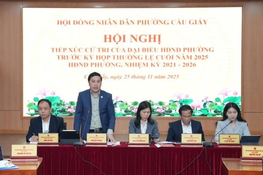 Cử tri phường Cầu Giấy đề nghị đẩy nhanh tiến độ các dự án hạ tầng, dân sinh