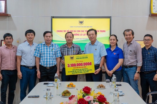 Bình Điền hỗ trợ khẩn cấp hơn 3 tỷ đồng cho người dân vùng lũ