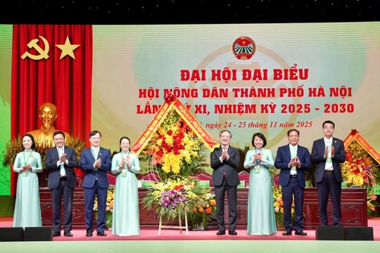 Đại hội đại biểu Hội Nông dân thành phố lần thứ XI, nhiệm kỳ 2025 - 2030 Xây dựng người nông dân Thủ đô thời kỳ mới có tri thức, bản lĩnh, làm chủ công nghệ số