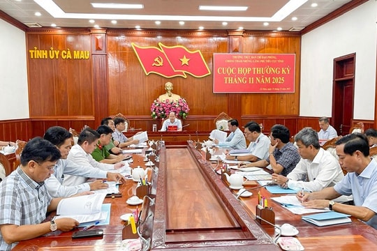 Cà Mau Chương trình công tác 2026: Trọng tâm là phòng, chống tham nhũng, lãng phí