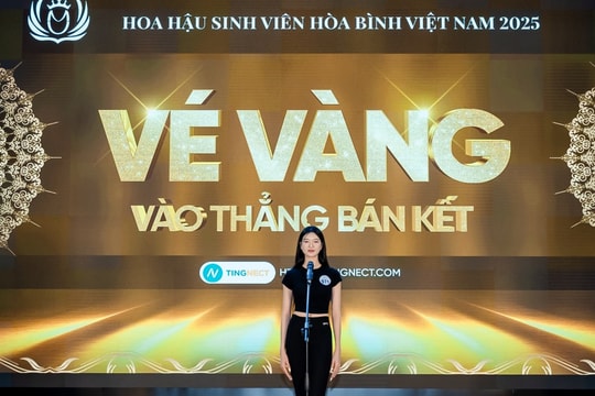 Hoa hậu Sinh viên Hòa bình Việt Nam hướng về miền Trung