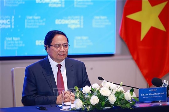 Thủ tướng Phạm Minh Chính làm việc với các doanh nghiệp quốc tế về lĩnh vực tài chính