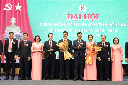 Công đoàn NHCSXH tỉnh Nghệ An tổ chức Đại hội lần thứ XIII, nhiệm kỳ 2025 - 2030