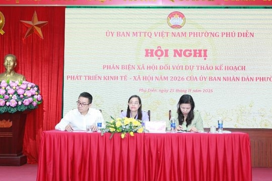 Nhiều ý kiến đóng góp Dự thảo Kế hoạch phát triển kinh tế - xã hội phường Phú Diễn năm 2026