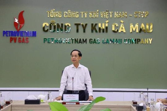 Đoàn công tác tỉnh Cà Mau đến thăm và làm việc tại PV GAS CA MAU