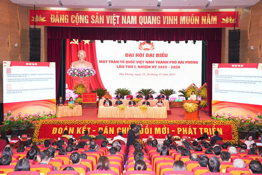 Đại hội đại biểu MTTQ Việt Nam TP Hải Phòng lần thứ  I, nhiệm kỳ 2025 - 2030