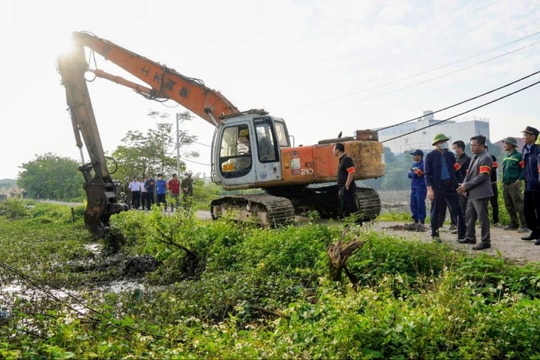 Xã Tây Phương cưỡng chế thu hồi đất dự án Cụm công nghiệp làng nghề Hữu Bằng