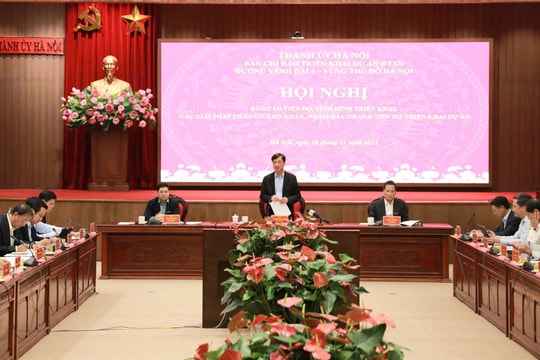 Hà Nội đẩy nhanh tiến độ dự án đường Vành đai 4