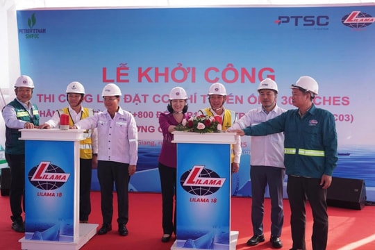 Khởi động thi công cơ khí tuyến ống bờ Lô B - Ô Môn