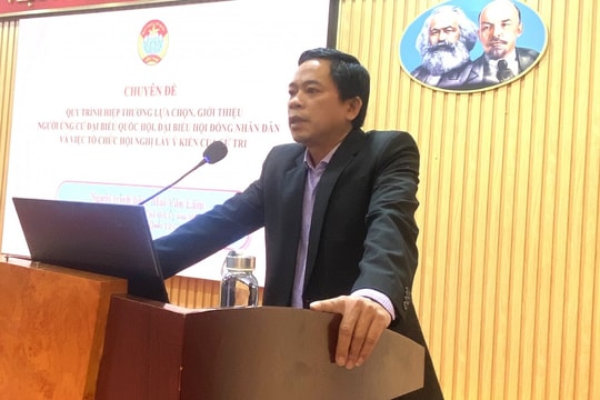 Ủy ban MTTQ phường Văn Miếu - Quốc Tử Giám tập huấn công tác bầu cử đại biểu Quốc hội và HĐND các cấp nhiệm kỳ 2026-2031