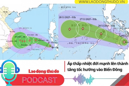 Điểm những tin nổi bật sáng ngày 26/11/2025: Áp thấp nhiệt đới mạnh lên thành bão, tăng tốc hướng vào Biển Đông