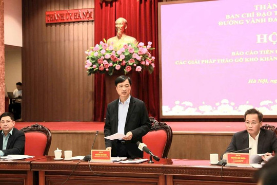3 địa phương tập trung giải quyết các khó khăn, đẩy nhanh tiến độ tổng thể của Dự án đường Vành đai 4 - Vùng Thủ đô