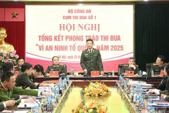 Cụm thi đua số 1, Bộ Công an: Tổng kết phong trào thi đua “Vì An ninh Tổ quốc” năm 2025