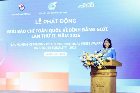 Phát động Giải Báo chí toàn quốc về Bình đẳng giới lần thứ II, năm 2026