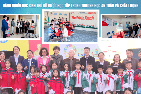Hàng nghìn học sinh Thủ đô được học tập trong trường học an toàn và chất lượng