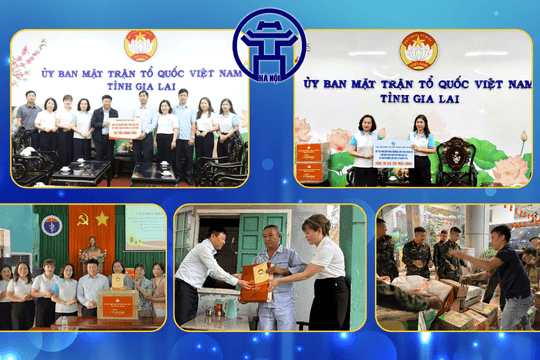 Mặt trận Hà Nội đưa 50 tấn hàng cứu trợ đến với người dân tỉnh Gia Lai