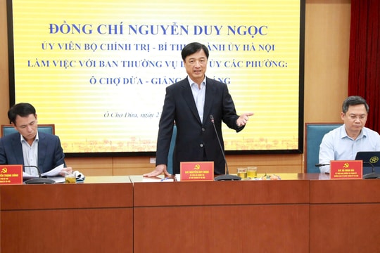 Bí thư Thành ủy Hà Nội Nguyễn Duy Ngọc: Bảo đảm phát triển hài hòa với an sinh xã hội, không để ai bị bỏ lại phía sau