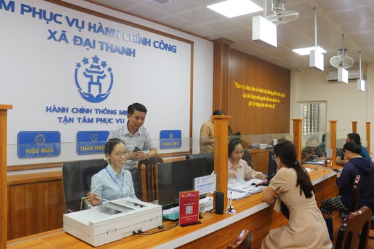 Hà Nội: Chuyển giao các Điểm Phục vụ hành chính công xã, phường về Trung tâm Phục vụ hành chính công thành phố