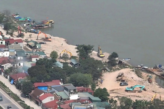 Giải quyết dứt điểm các tập kết, kinh doanh vật liệu xây dựng vi phạm
