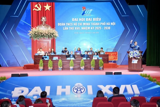Khai mạc phiên thứ nhất Đại hội Đoàn TNCS Hồ Chí Minh TP Hà Nội Ngày hội lớn của trí tuệ và bản lĩnh tuổi trẻ