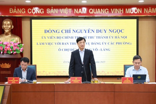 Bí thư Thành uỷ Hà Nội Các xã, phường phải kiến tạo, đóng góp vào mục tiêu tăng trưởng