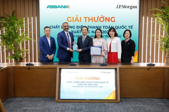 ABBANK được J.P. Morgan vinh danh chất lượng điện thanh toán quốc tế xuất sắc 2 năm liên tiếp