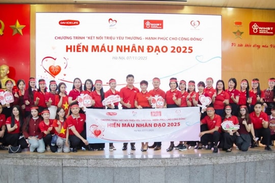 Dai-ichi Life Việt Nam tiếp tục triển khai chương trình hiến máu nhân đạo 2025 tại Hà Nội