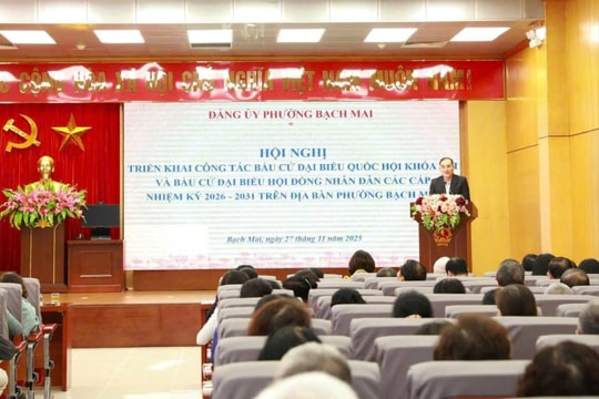 Phường Bạch Mai triển khai công tác bầu cử đại biểu Quốc hội và HĐND