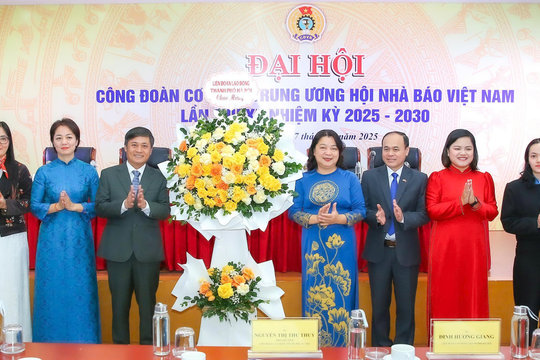 Đại hội Công đoàn Cơ quan Trung ương Hội Nhà báo Việt Nam nhiệm kỳ 2025 - 2030 thành công, tốt đẹp