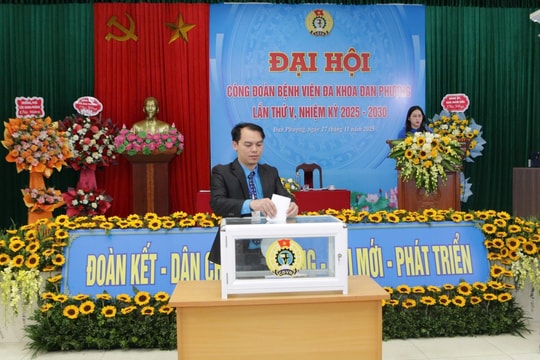 Đại hội Công đoàn Bệnh viện Đa khoa Đan Phượng nhiệm kỳ 2025 - 2030