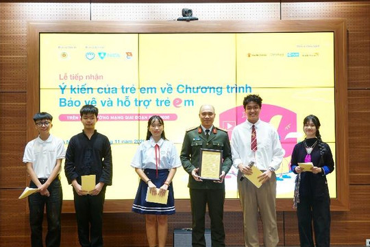 Gần 2.800 trẻ em tham gia đóng góp ý kiến về Chương trình Bảo vệ và hỗ trợ trẻ em trên không gian mạng