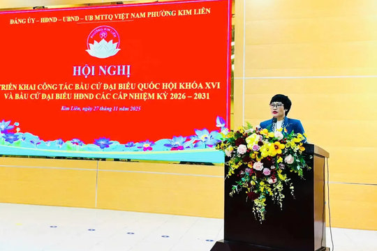 Phường Kim Liên triển khai công tác bầu cử đại biểu Quốc hội khóa XVI và HĐND các cấp nhiệm kỳ 2026-2031