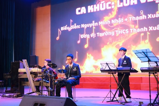 Sôi nổi Liên hoan tài năng nhạc cụ học sinh phổ thông Hà Nội Lan tỏa hình ảnh học sinh Thủ đô thanh lịch, văn minh