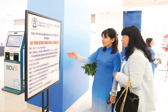 Hà Nội Chuyển giao các Điểm Phục vụ hành chính công xã, phường về Trung tâm Phục vụ hành chính công TP